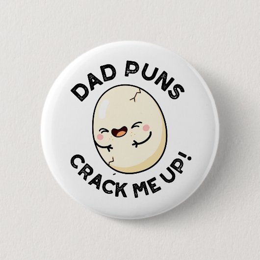 Pap Puns bekraik me op Funny Egg Pun Ronde Button 5,7 Cm (Voorkant)