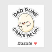 Pap Puns bekraik me op Funny Egg Pun Sticker (Vel)