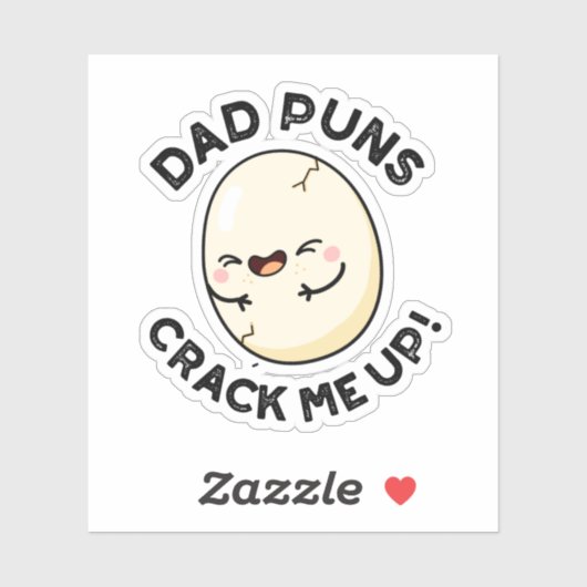 Pap Puns bekraik me op Funny Egg Pun Sticker (Vel)
