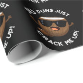 Pap Puns bekrak me op Funny Coconut Pun Dark BG Cadeaupapier (Rol Hoek)