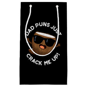 Pap Puns bekrak me op Funny Coconut Pun Dark BG Klein Cadeauzakje