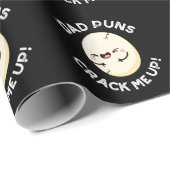 Pap Puns bekrak me op Funny Egg Pun Dark BG Cadeaupapier (Rol Hoek)