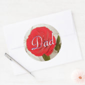 Pap Red Rose Sticker (Envelop)