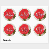 Pap Red Rose Sticker (Vel)