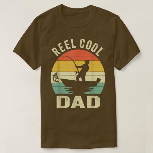 Pap Reel CoolFishing Dad Day Gift 1534 T-shirt (Design voorkant)