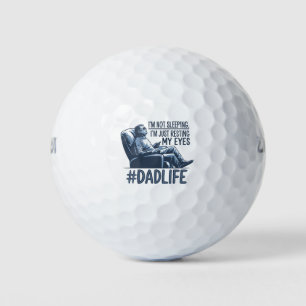Pap rust ogen grappig citaat cadeau golfballen