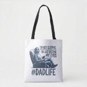 Pap rust ogen grappig citaat cadeau tote bag (Voorkant)