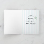 Pap, Santa Fills Stockings, Funny, Spaans Feestdagen Kaart (Binnen)