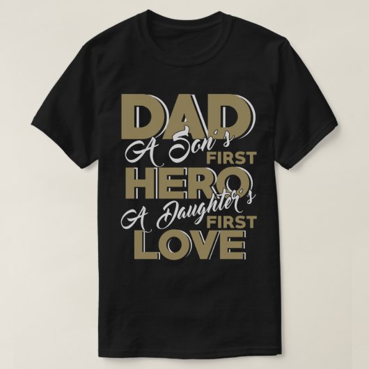 Pap Shirt zoon, dochter Vaderdag Gift Idea (Design voorkant)