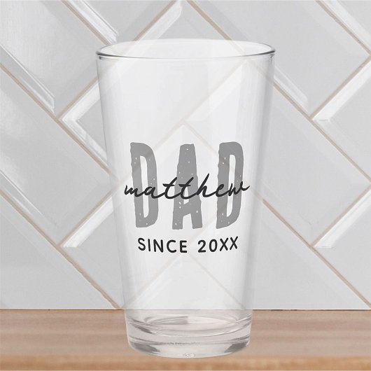 Pap Sinds 20XX Modern Eenvoudig Preppy Glas