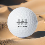 Pap Sinds 20XX Modern Eenvoudig Preppy Golfballen<br><div class="desc">Dit eenvoudige en moderne ontwerp bestaat uit san serif typografie.</div>