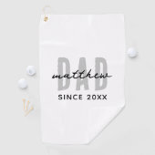 Pap Sinds 20XX Modern Eenvoudig Preppy Golfhanddoek (Insitu)