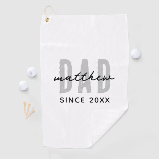 Pap Sinds 20XX Modern Eenvoudig Preppy Golfhanddoek (Insitu)