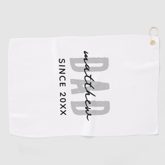 Pap Sinds 20XX Modern Eenvoudig Preppy Golfhanddoek (Horizontaal)