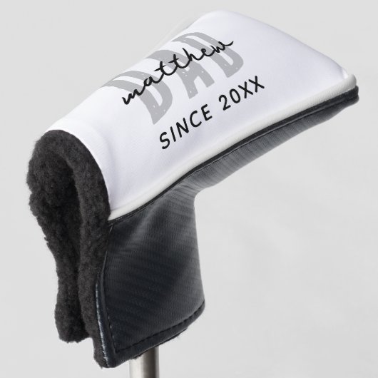 Pap Sinds 20XX Modern Eenvoudig Preppy Golfheadcover (3/4 voorkant)