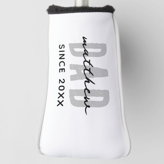 Pap Sinds 20XX Modern Eenvoudig Preppy Golfheadcover (Draai 90)