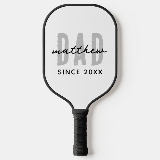 Pap Sinds 20XX Modern Eenvoudig Preppy Pickleball Paddle (Voorkant)