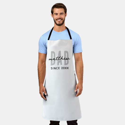 Pap Sinds 20XX Modern Eenvoudig Preppy Schort (Gedragen)