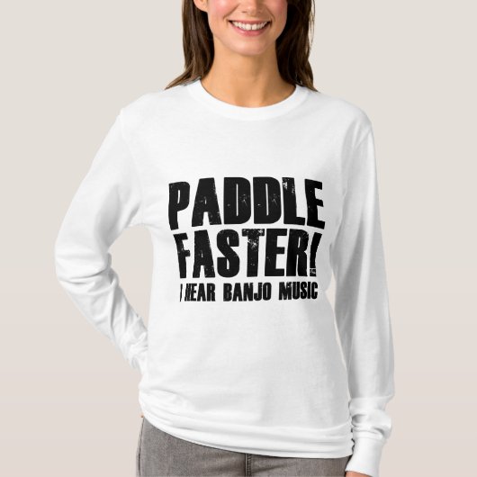 Pap sneller ik hoor banjo Music T-shirt (Voorkant)