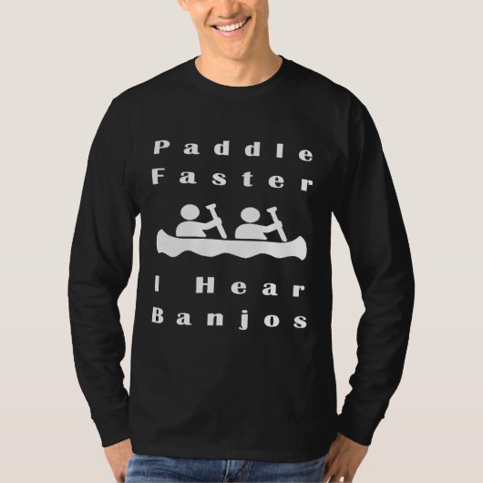 Pap sneller ik hoor banjos Boating T-shirt (Voorkant)