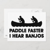 Pap sneller ik hoor Banjo's Briefkaart (Voorkant / Achterkant)