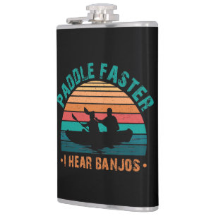 Pap sneller ik hoor banjos heupfles