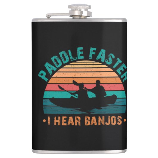 Pap sneller ik hoor banjos heupfles (Voorkant)