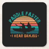Pap sneller ik hoor banjos kartonnen onderzetters (Voorkant)