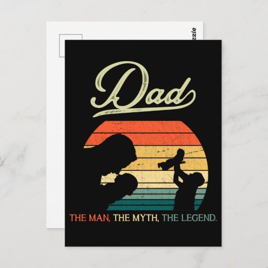 Pap Son Daughter Gezegde Father Day Briefkaart (Voorkant / Achterkant)