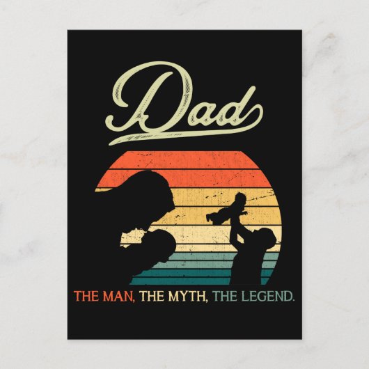 Pap Son Daughter Gezegde Father Day Briefkaart (Voorkant)