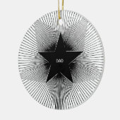 Pap ster groovy retro vibes verjaardag keramisch ornament (Links)