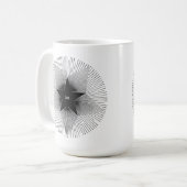 Pap ster groovy retro vibes verjaardag koffiemok (Voorkant links)