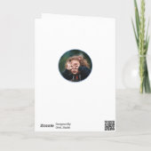 Pap Superheld Cartoon Speech Bubble Fathers day Kaart (Achterkant)