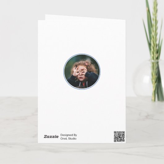 Pap Superheld Cartoon Speech Bubble Fathers day Kaart (Achterkant)