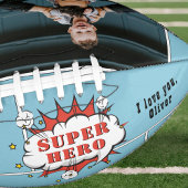 Pap Superheld Comic Speech Bubble Foto American Football
