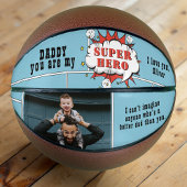 Pap Superheld Comic Speech Bubble Foto Basketbal