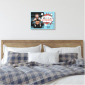 Pap Superheld Comic Speech Bubble Foto Canvas Afdruk (Insitu (Slaapkamer))