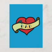 Pap Tattoo Heart Briefkaart (Voorkant)