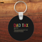 Pap Tax Definition Funny Vaderdag Sleutelhanger (Voorkant)