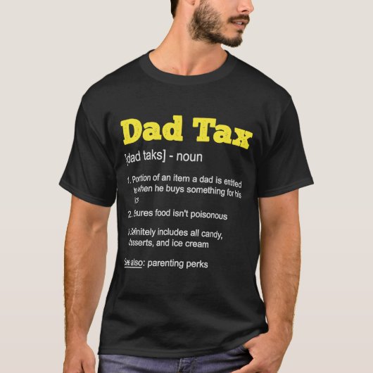 Pap Tax Funny Definition Fathers Day 2023 1 T-shirt (Voorkant)