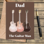 Pap The Guitar Man Quote Feestdagenkaart