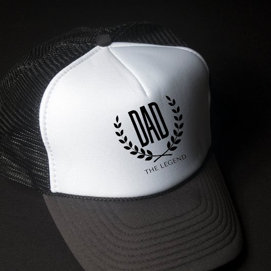 Pap The Legend Quote Vaderdag Typografie Trucker Pet