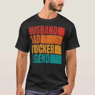 Pap Trucker Legend Husband Mannen Pap Trucki T-shirt