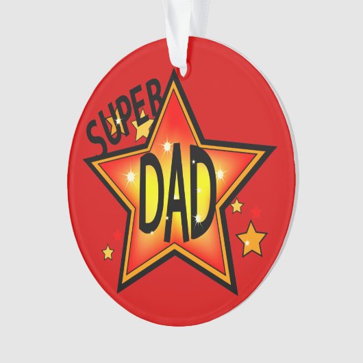 Pap vader Super Star kerstversiering 2 Ornament (voorkant)