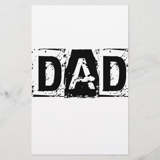 Pap. Vaderdag cadeau Briefpapier (Voorkant)