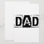 Pap. Vaderdag cadeau Briefpapier (Voorkant / Achterkant)