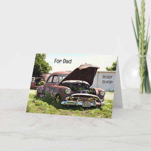 Pap Vaderdag Pap Lichaam Grappige kaart (Voorkant)