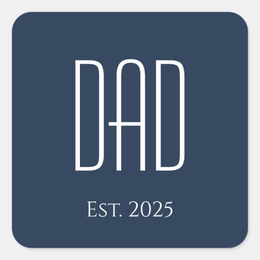 Pap Vaderdag Square Sticker (Voorkant)