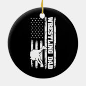 Pap Vaderdag voor rusteling pap Papa Keramisch Ornament (Achterkant)