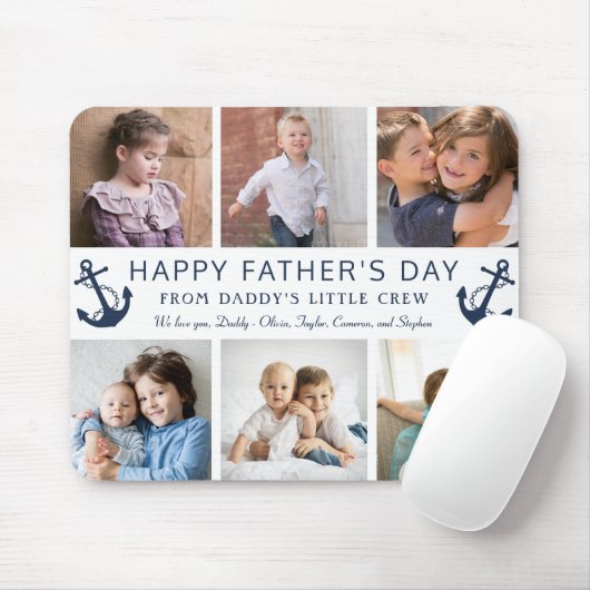 Pap vaders dag foto Collage Muismat (Met muis)